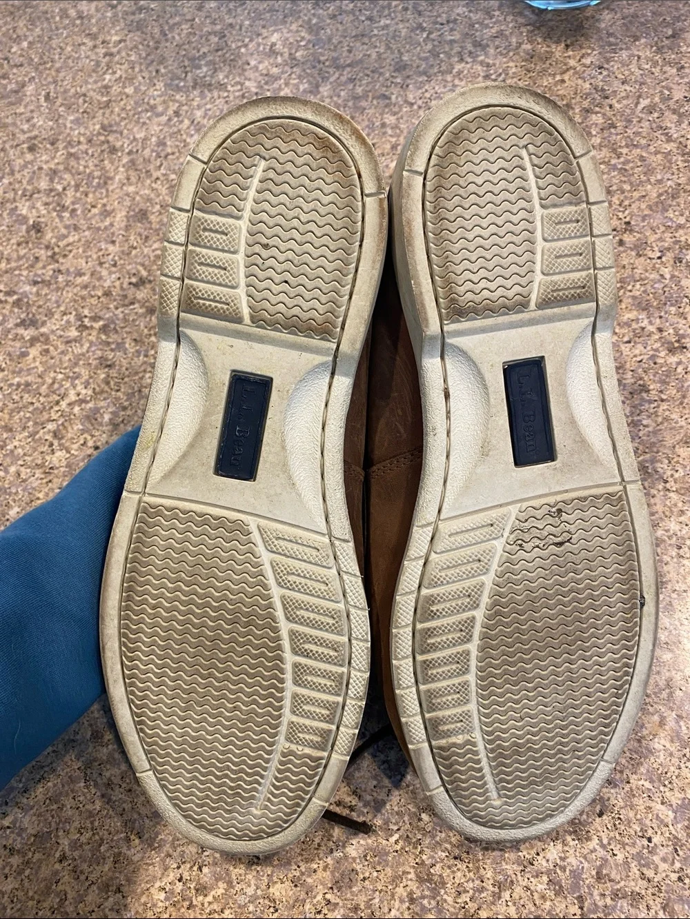 L.L. Bean Boat Shoes Mocs Leather Uppers 0WC63 Men’s Size 10 D